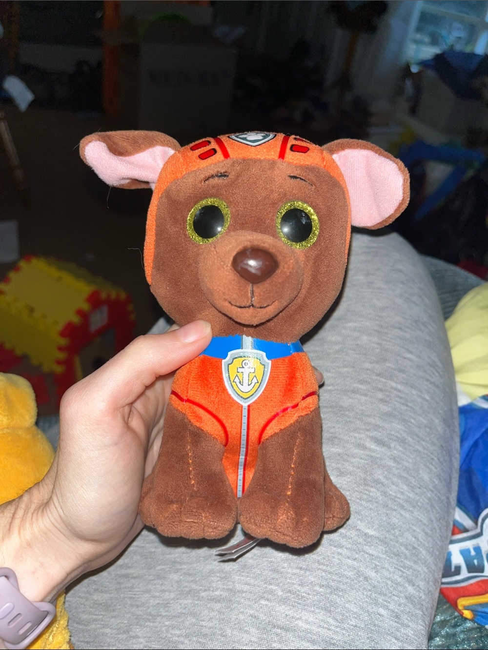 Ty Brown & Orange Plush Rescue Dog Zuma Paw Patrol